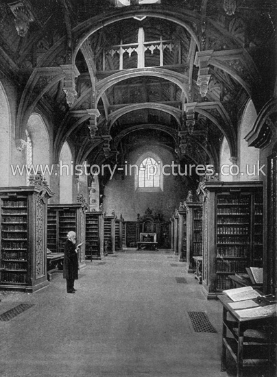 The Library, Lambeth Palace, Lambeth, London. c.1890's